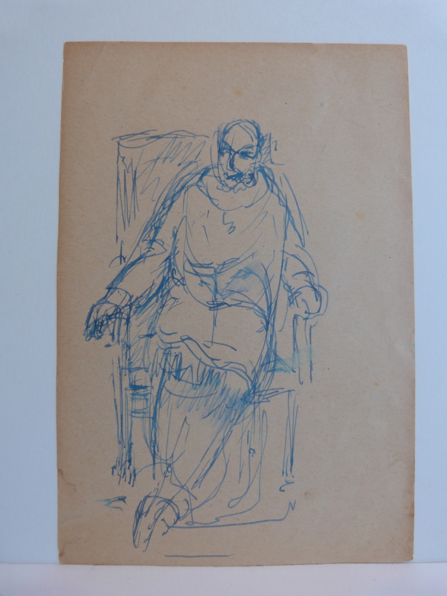 Etude pour la statue d'Anatole France assis, François Sicard, 20e siècle