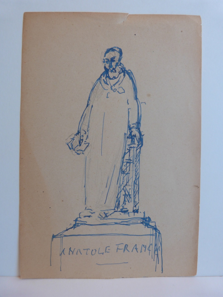 Etude pour la statue d'Anatole France debout, François Sicard, 20e siècle
