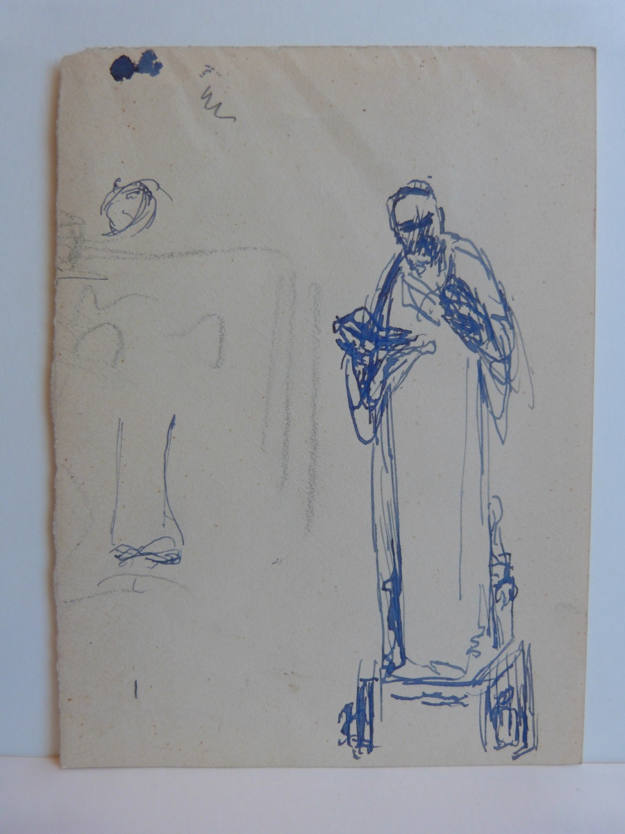 Etude pour la statue d'Anatole France debout, François Sicard, 20e siècle