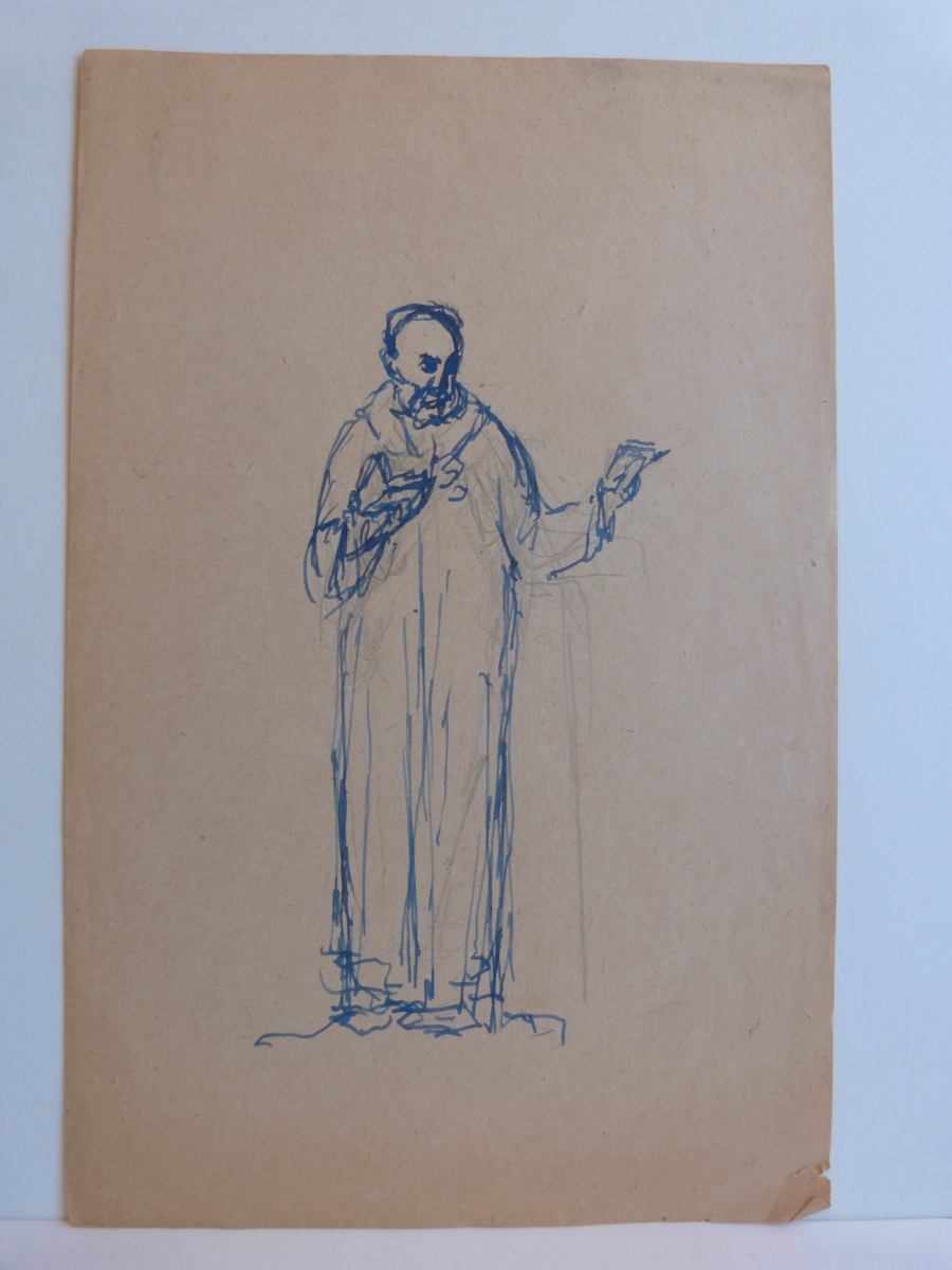 Etude pour la statue d'Anatole France debout, François Sicard, 20e siècle