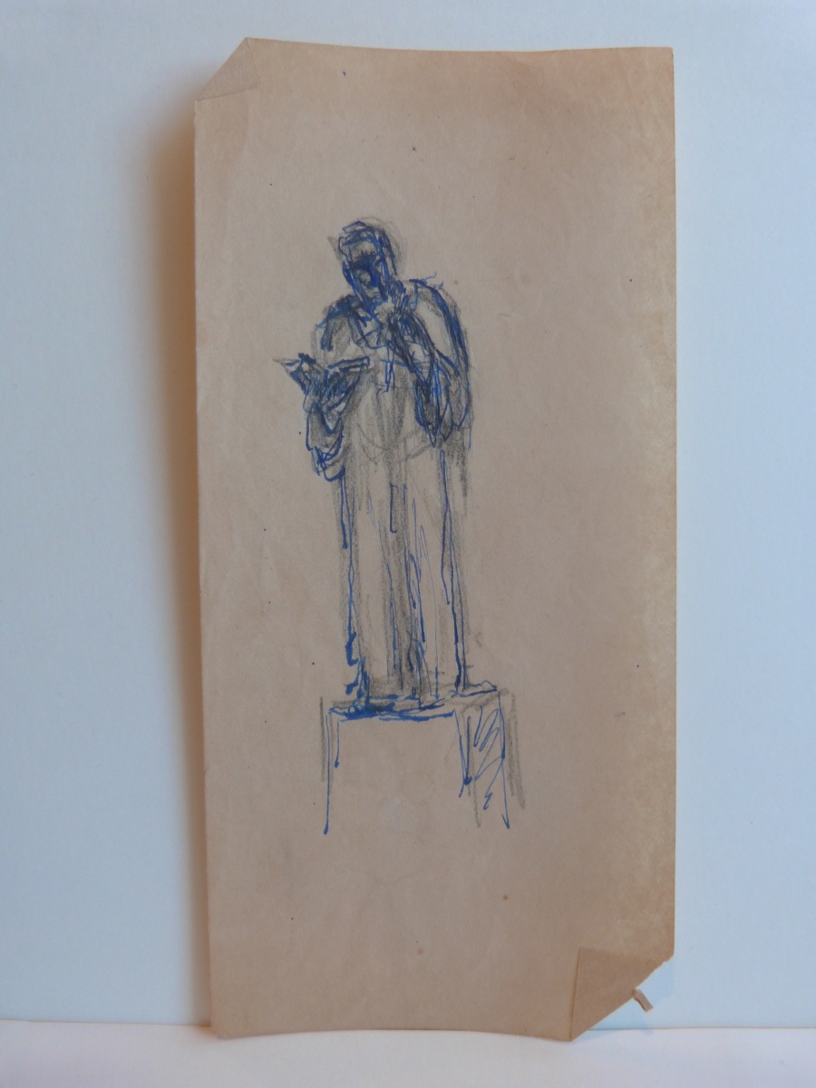 Etude pour la statue d'Anatole France debout, François Sicard, 20e siècle