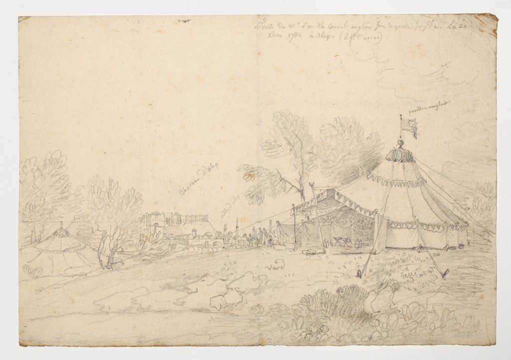 Tente du consul Smith à Alep, Louis-François Cassas, 1784