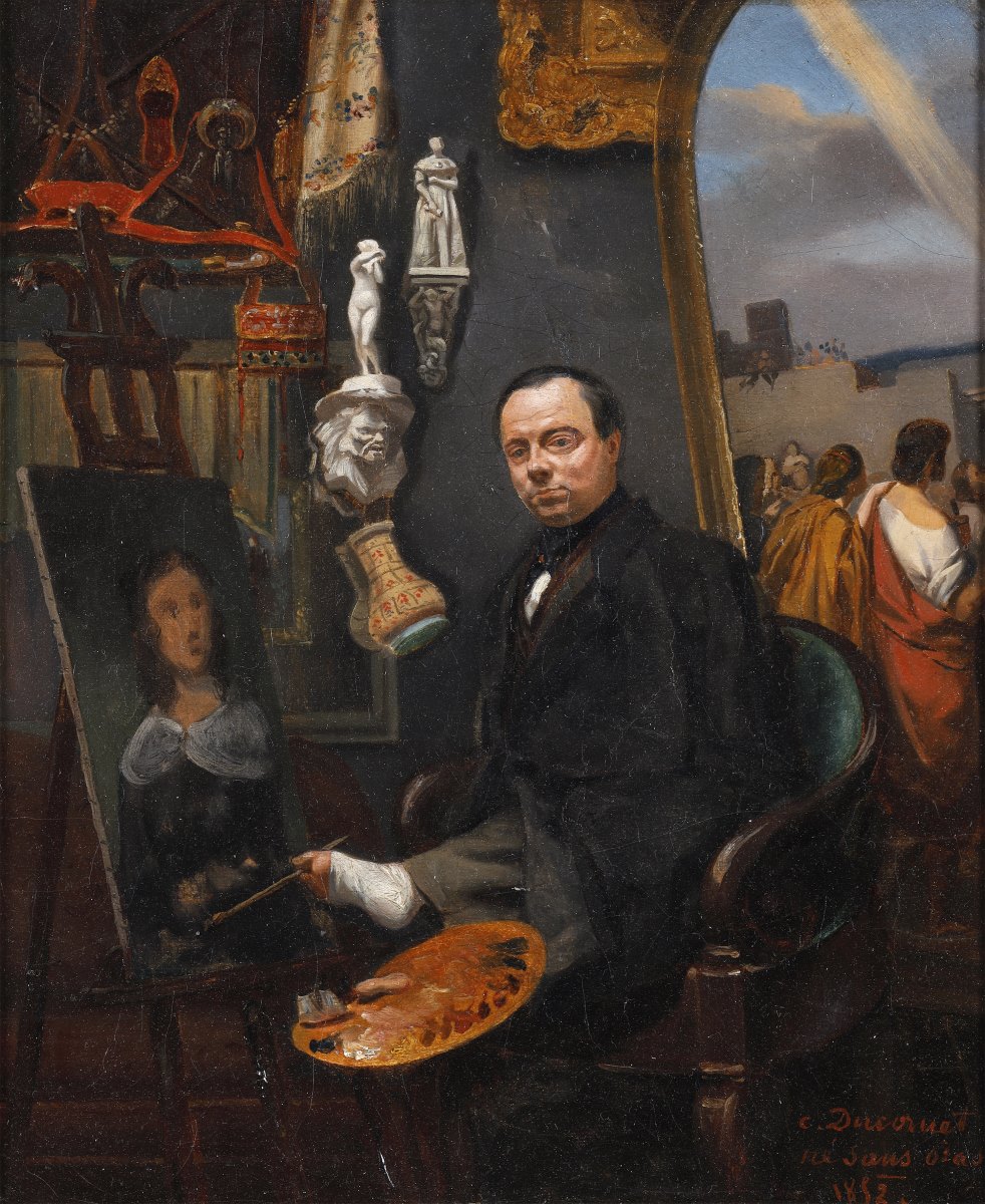 Autoportrait, Louis Joseph César Ducornet, 1852