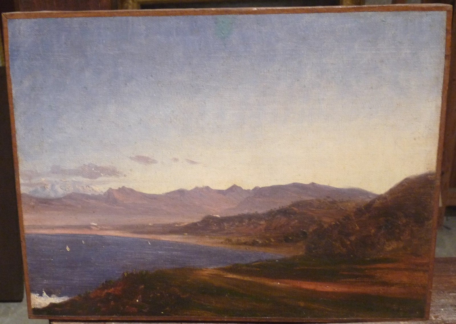 Vue d'une côte méditerranéenne, Charles Théodore Frère, 2e moitié 19e siècle