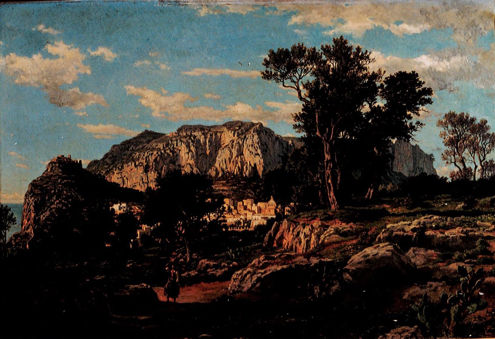Vue de Capri, Félix Hippolyte Lanoüe, 1867