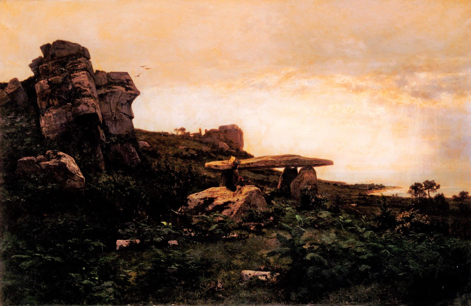 Les Roches de Plougastel, Émile Isenbart, 1879
