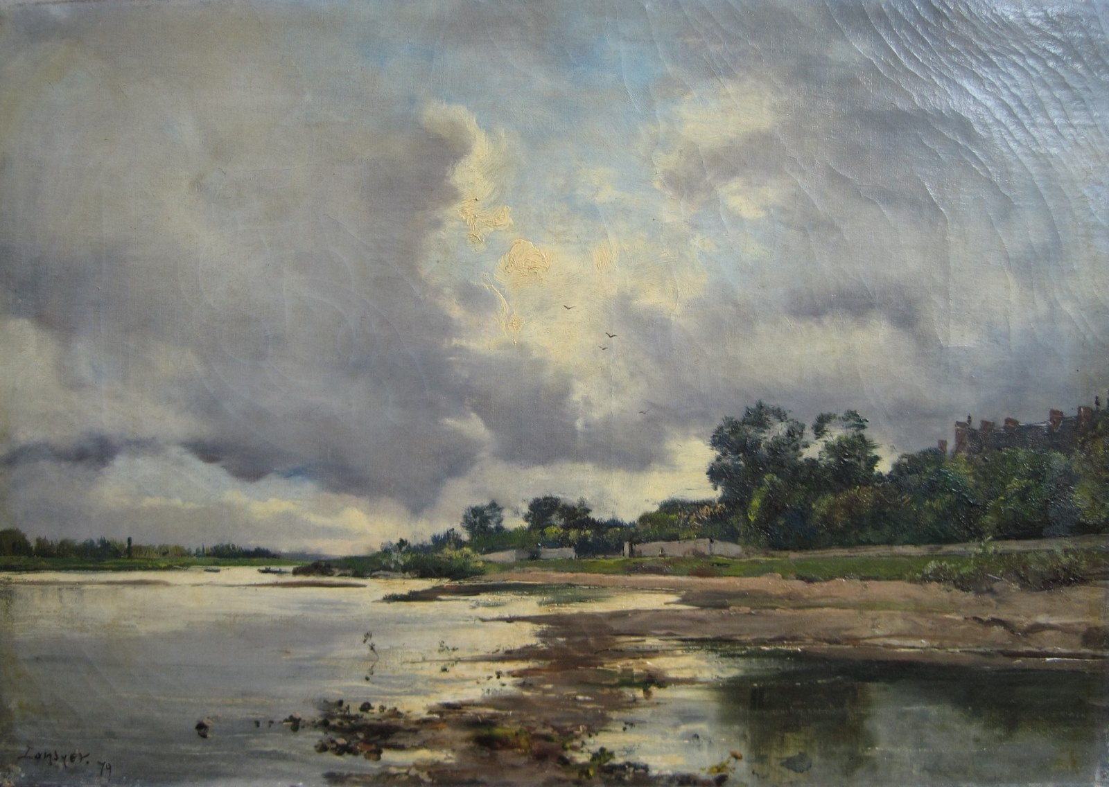 Le Château vu de la Loire ; Onze vues du château et du parc de Ménars_0