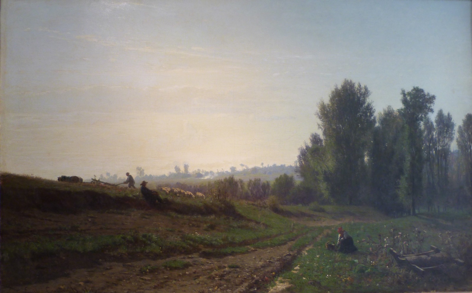 Route des champs, Émile Lambinet, 1855
