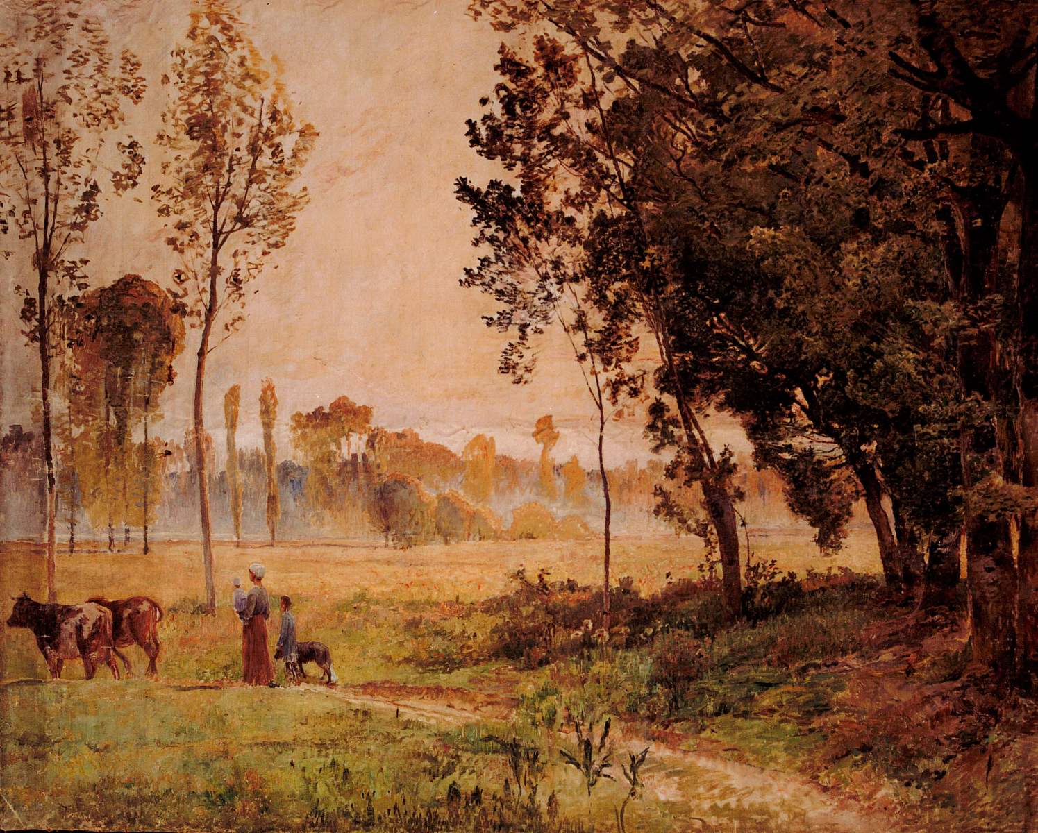Les bords de la Cisse, Maurice Le Liepvre, 19e siècle