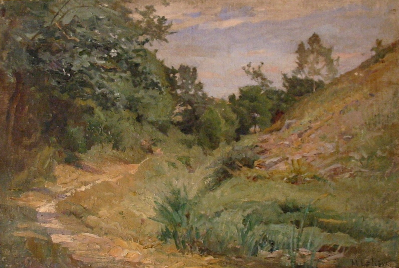 Paysage, Maurice Le Liepvre, 19e siècle