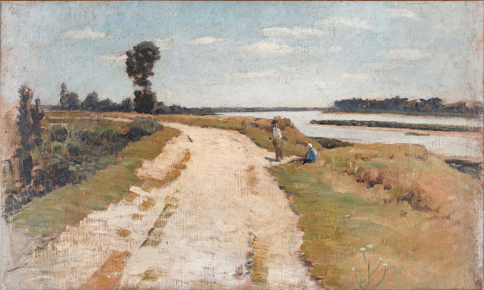 Route en bord de Loire, Maurice Le Liepvre, 19e siècle