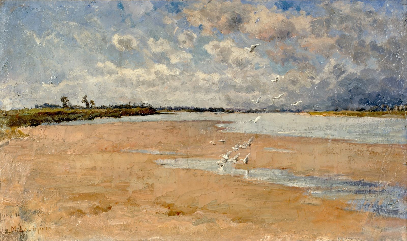 Paysage de Loire, Maurice Le Liepvre, 19e siècle