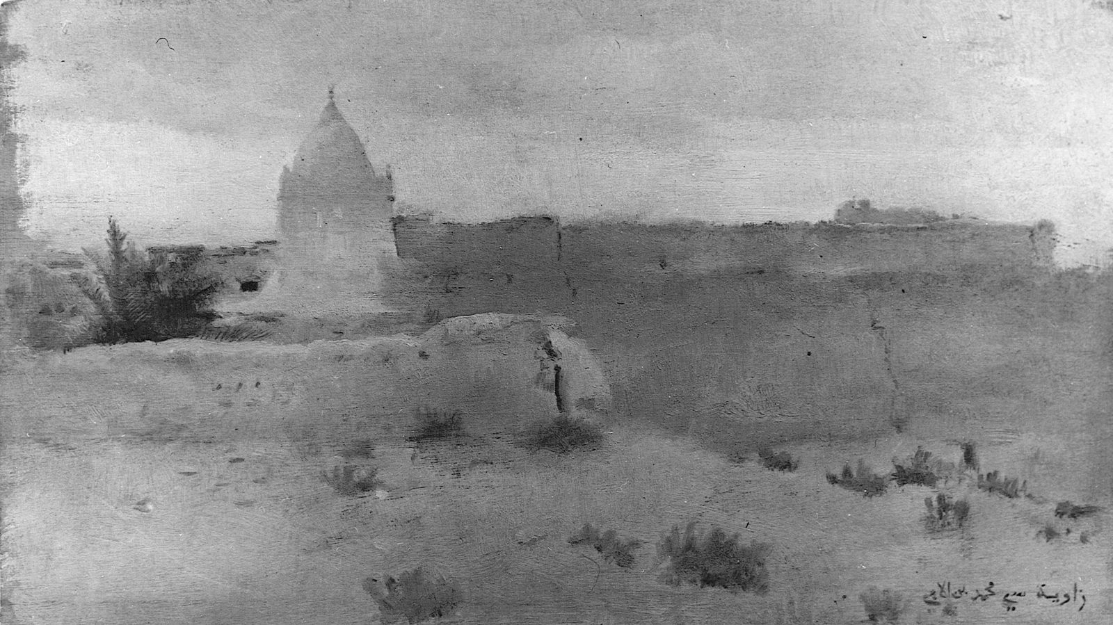 Mosquée marabout à Biskra, Paul Leroy, 1885