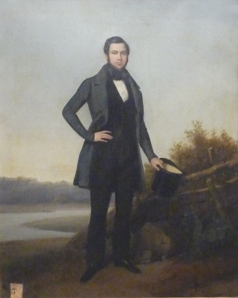 Portrait d'Eugène Grondard, Edouard Henri Théophile Pingret, 19e siècle