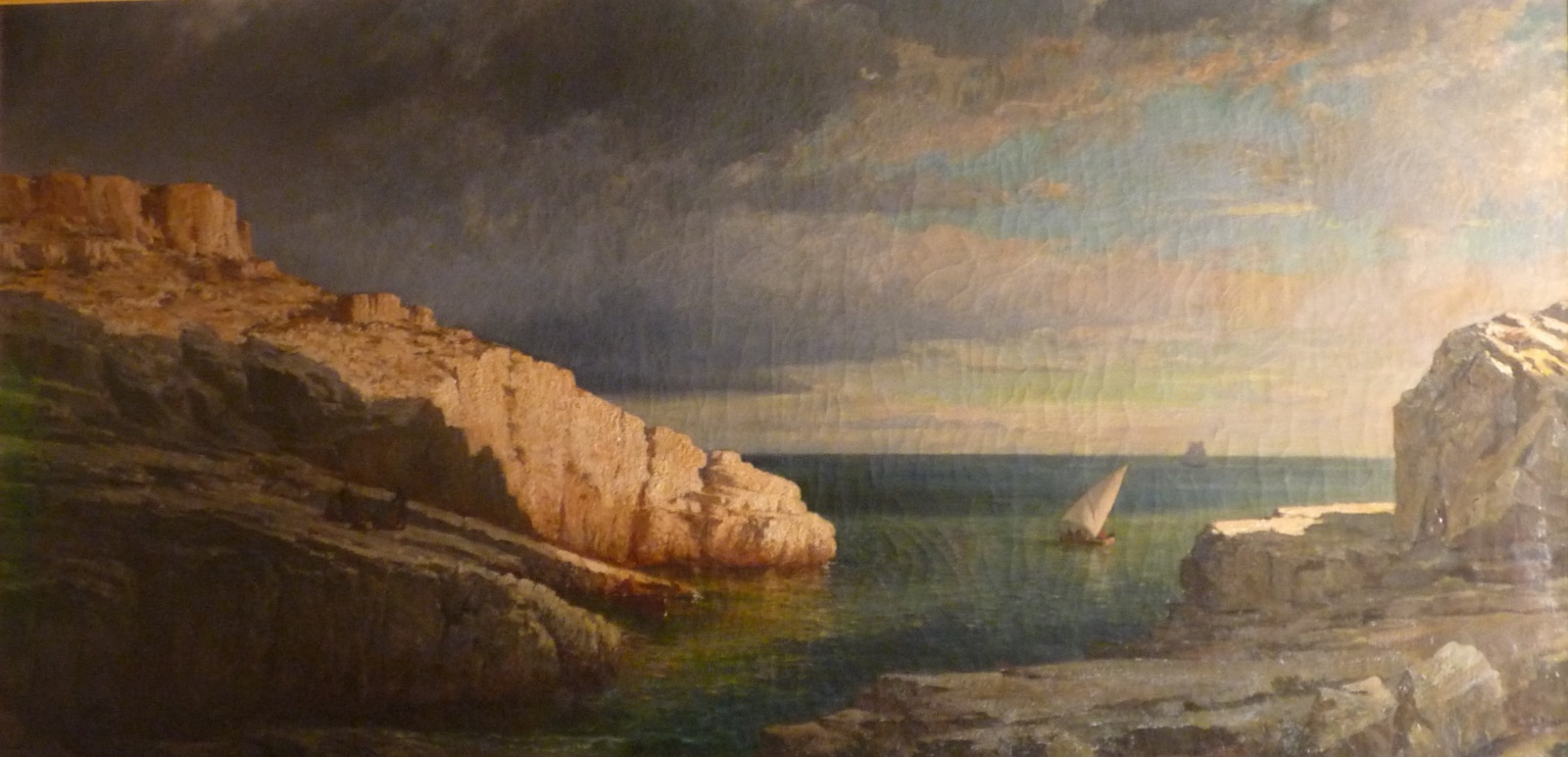 Rochers à Cassis, Luc Raphaël Ponson, 1870