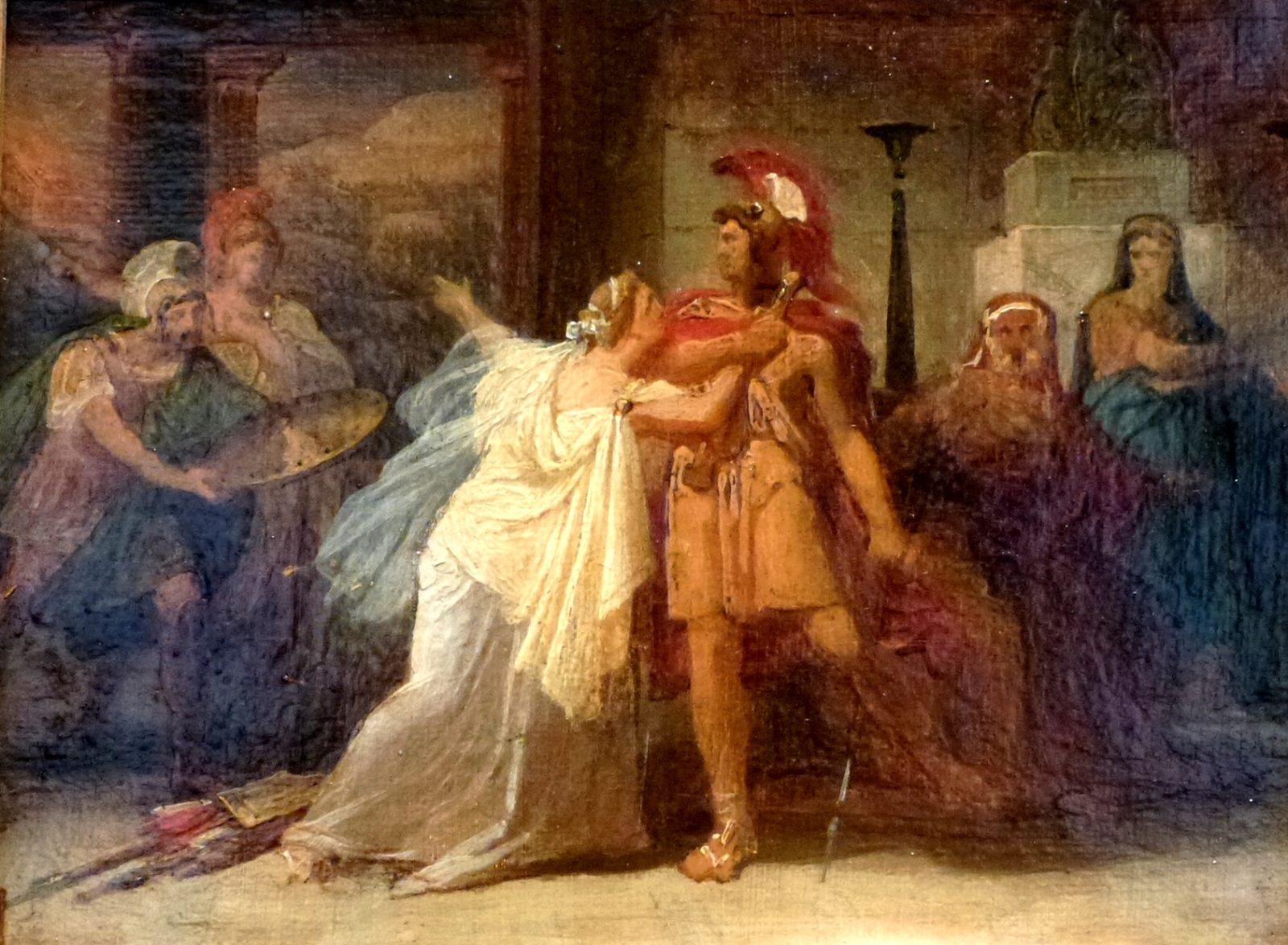Méléagre reprenant les armes, Émile Signol, 19e siècle