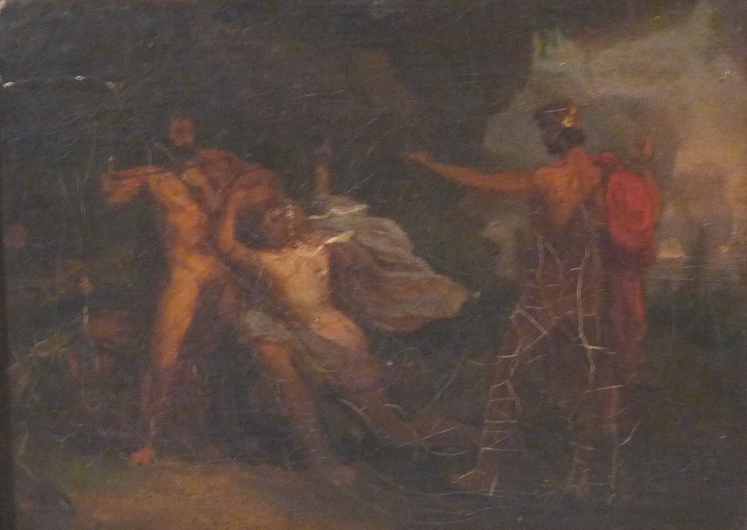Ulysse et Néoptolème venant chercher Philoctète dans l'ile de Lemnos, Émile Signol, 19e siècle