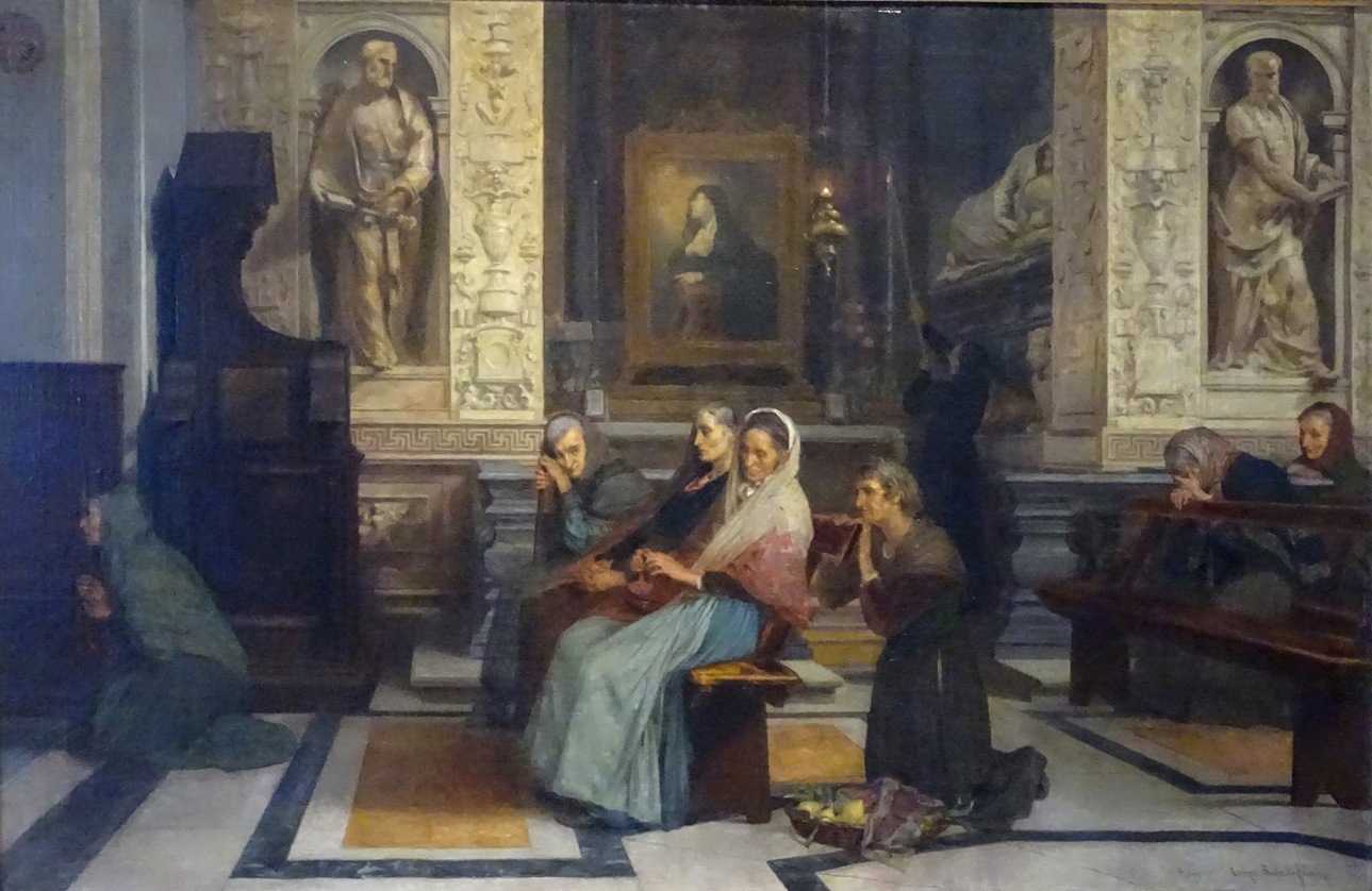 Les Vieilles de la place Navone, Tony Robert-Fleury, 3e quart 19e siècle