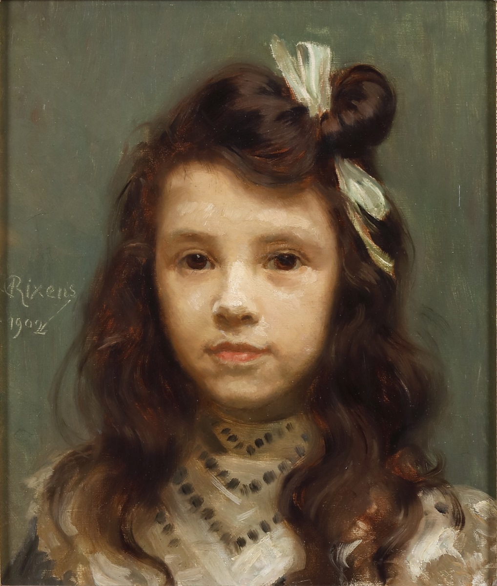 Portrait de fillette, Jean-André Rixens, 1902