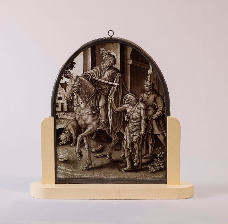 Vitrail : Charité de saint Martin_0