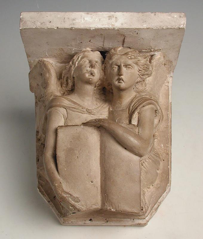 Modèle d'anges ailés pour la partie supérieure du Piédestal du vase du duc d'Orléans, Henry de Triqueti, 1839
