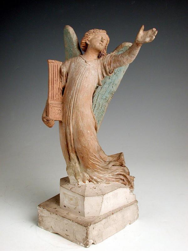 Ange ailé tenant une harpe, Henry de Triqueti, 1842-1844
