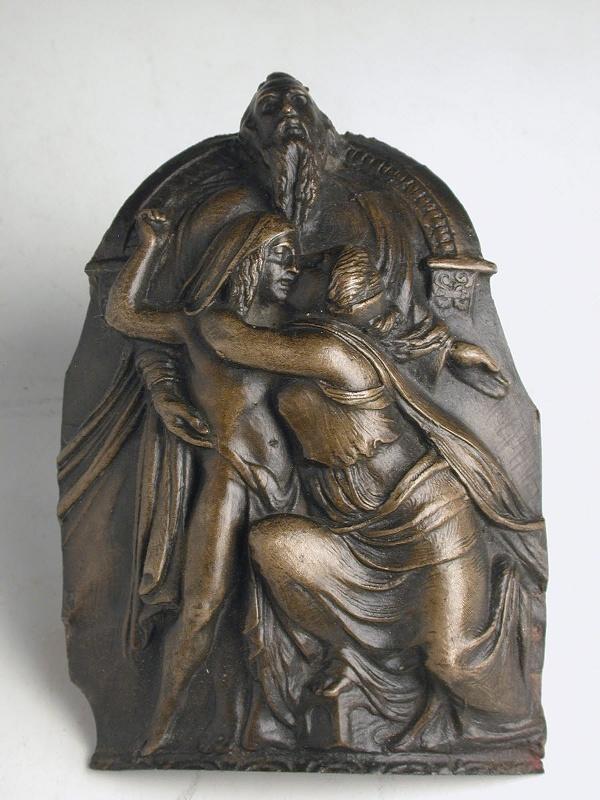 La mère d'Isaac embrassant son fils, Henry de Triqueti, 1835