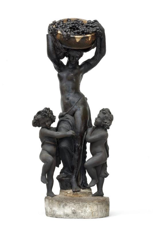 Porteuse de raisins entourée de deux putti, Henry de Triqueti, 1847
