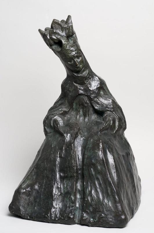 La Madone, portrait de l'actrice Maria Carmi dans le rôle de la Madone, dans la pièce de Rheinhard, Le Miracle, 1912., Henri Gaudier-Brzeska, 1912