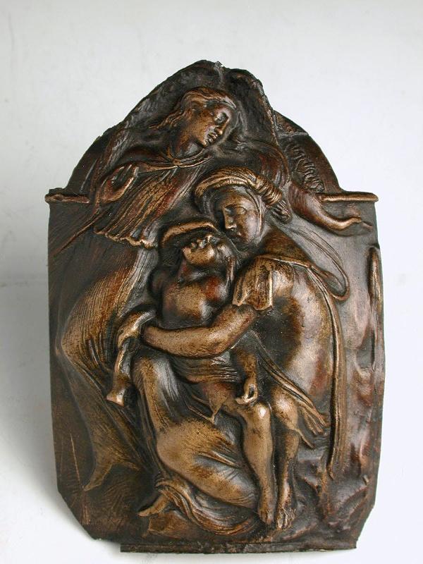 Aiguière des mères israélites (Agar assise tenant Ismaël sur ses genoux), Henry de Triqueti, 1835