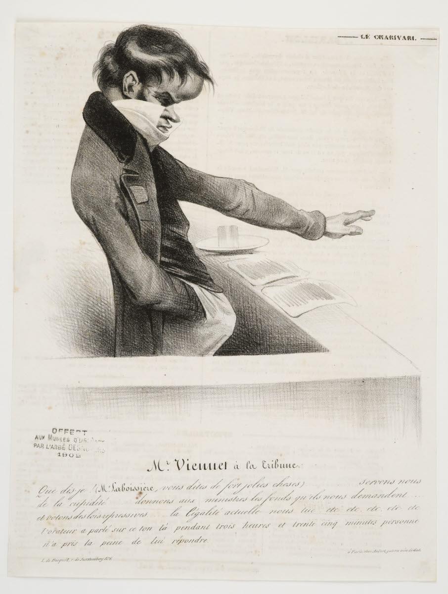 Mr Viennet à la tribune, frères Becquet, 1833