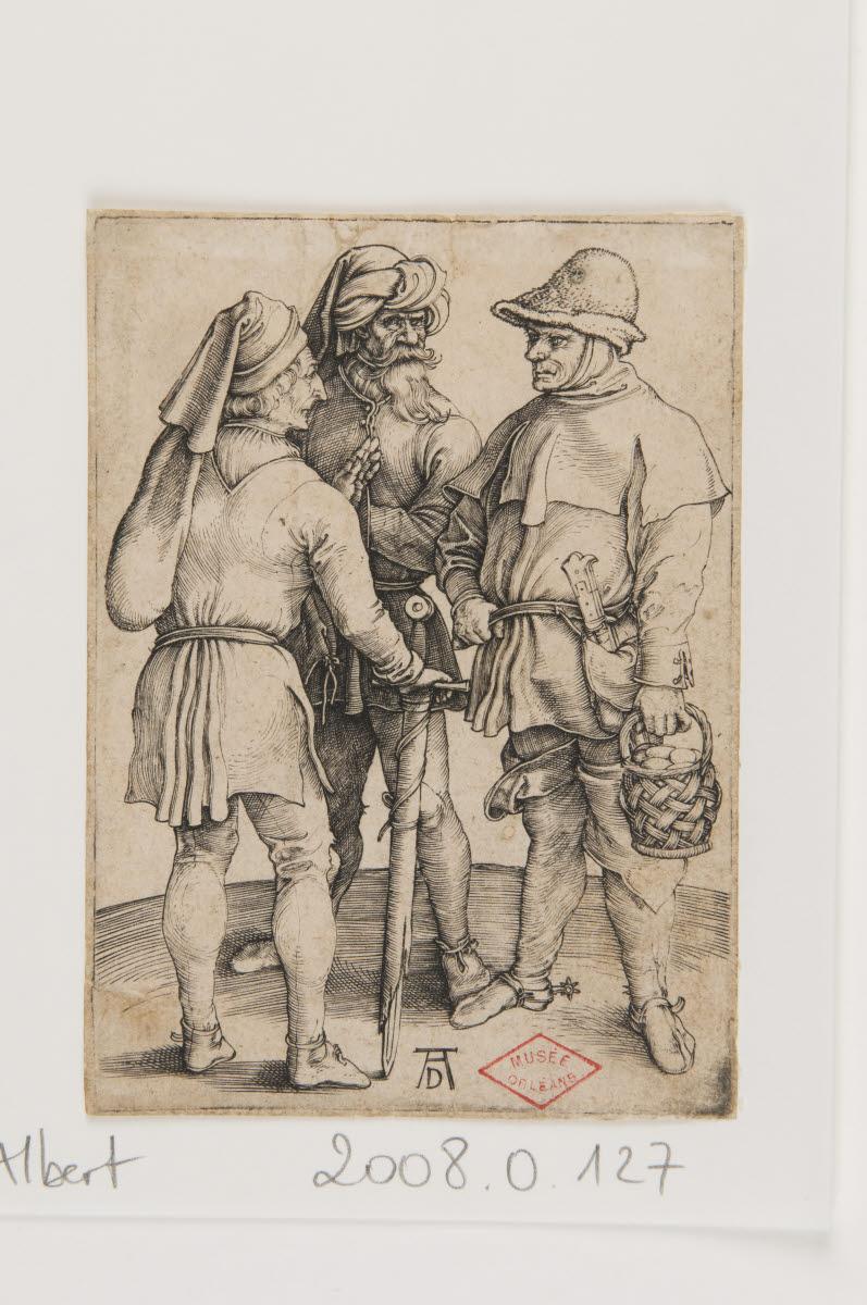 Trois Paysans en conversation, Albrecht Durer, 1475-1499