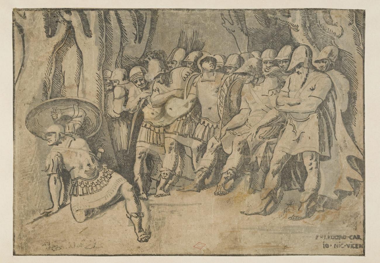 La Mort d'Ajax, Polidoro Caldara, 1525-1574