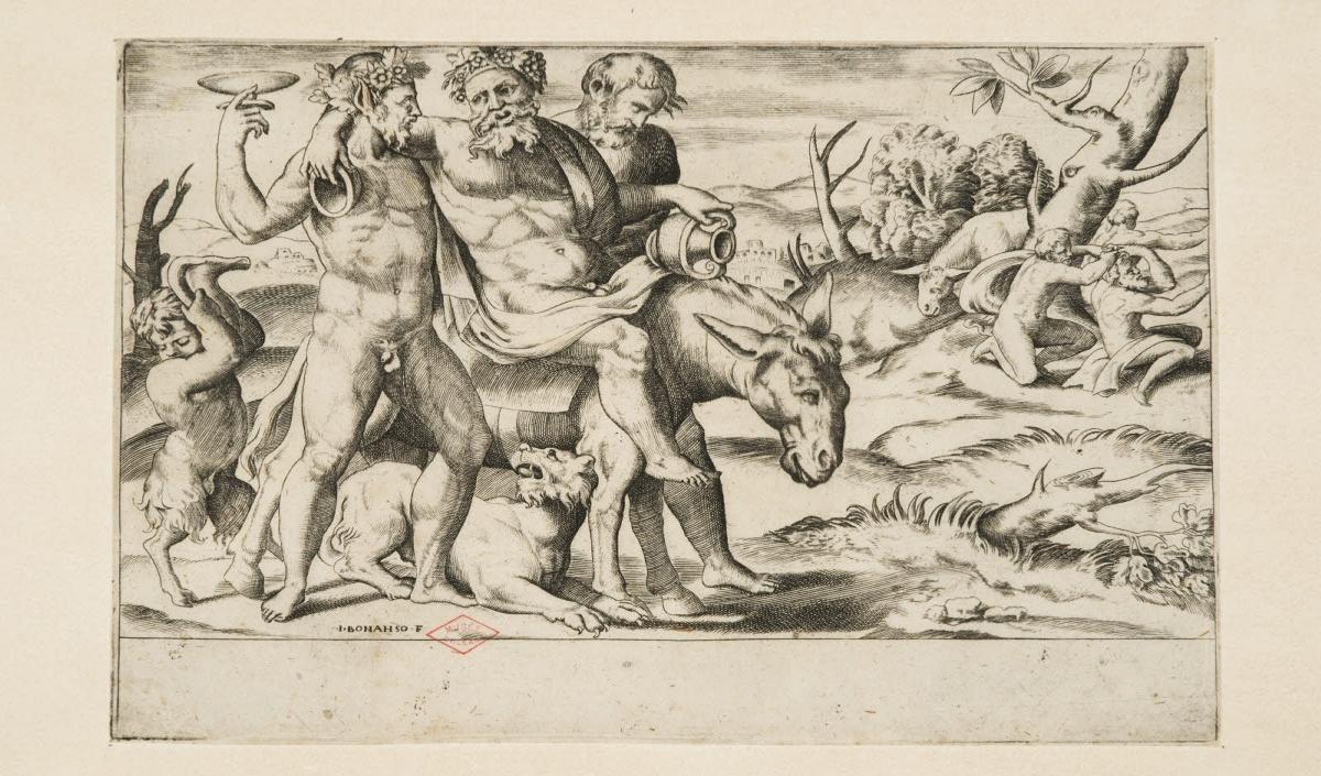 Silène monté sur un âne, Perino Del Vaga, 1500-1599