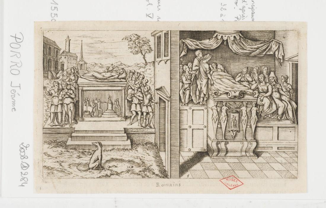 Funérailles des empereurs romains, l'exposition, Girolamo Porro, 1550-1574