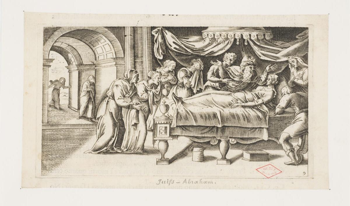 Funérailles au temps d'Abraham, Girolamo Porro, 1550-1574