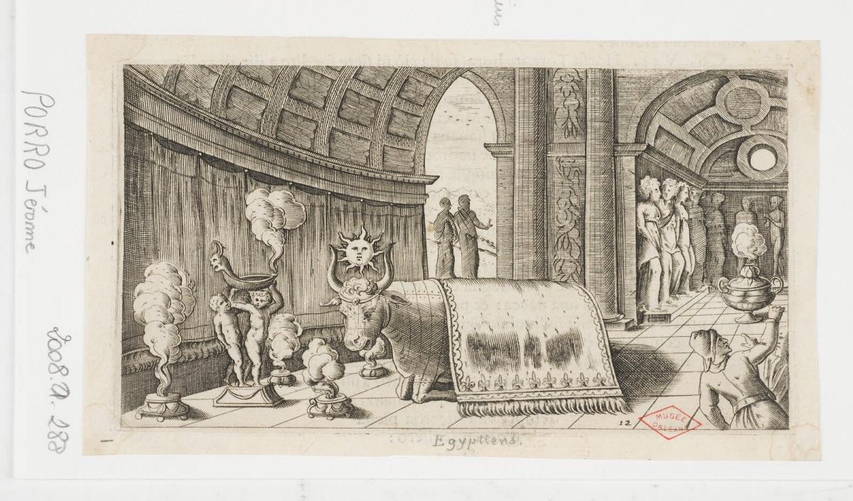 Funérailles des Egyptiens, Girolamo Porro, 1550-1574