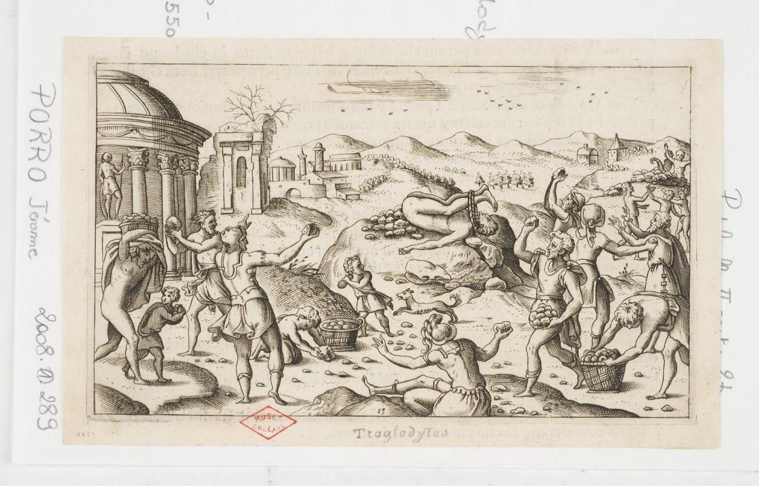 Funérailles des Troglodytes, Girolamo Porro, 1550-1574