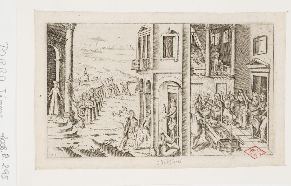 Funérailles des Chrétiens, Girolamo Porro, 1550-1574