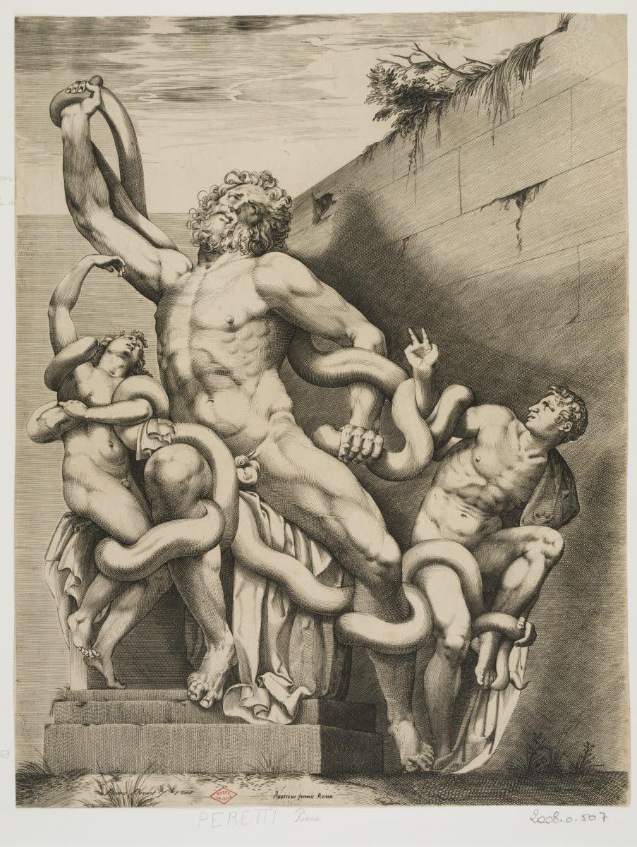 Le Laocoon restauré, Pieter Perret, 1575-1599