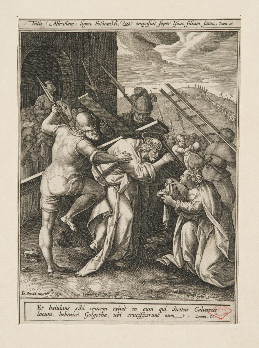 Le Portement de croix et la Véronique, Hans I Collaert, 1500-1599