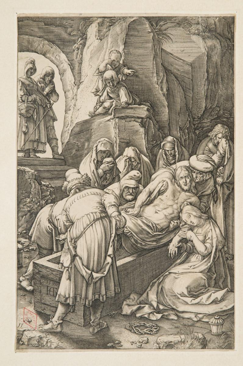 La Mise au tombeau, Hendrick Goltzius, 1575-1599