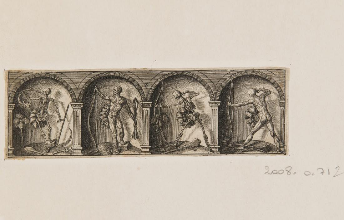 Squelettes et écorchés indiens, Antoine Jacquard, 1600-1699