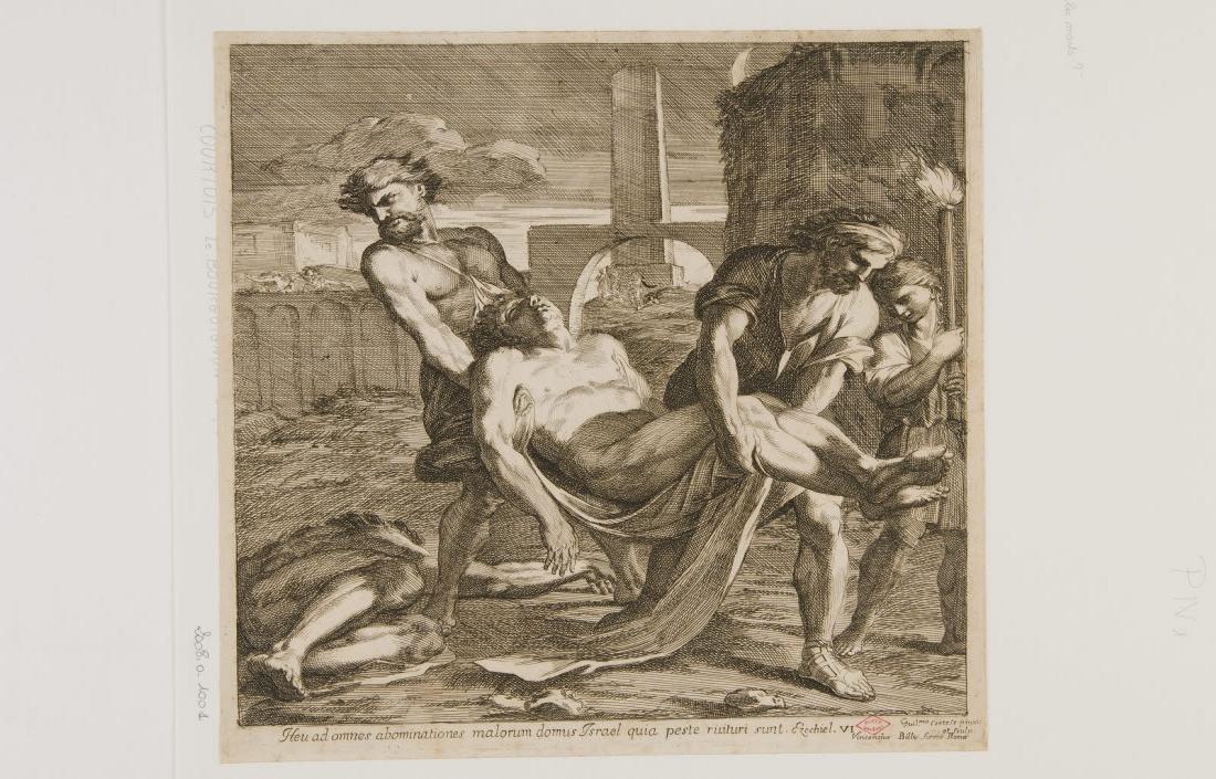 La Peste ou l'Ensevelissement des morts, Guillaume Courtois, 1600-1699