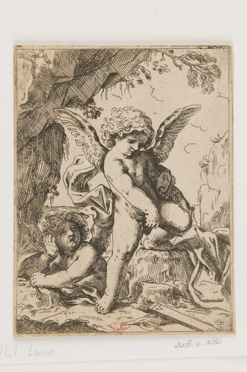 L'Amour rompant son arc, Lorenzo Loli, 1625-1649