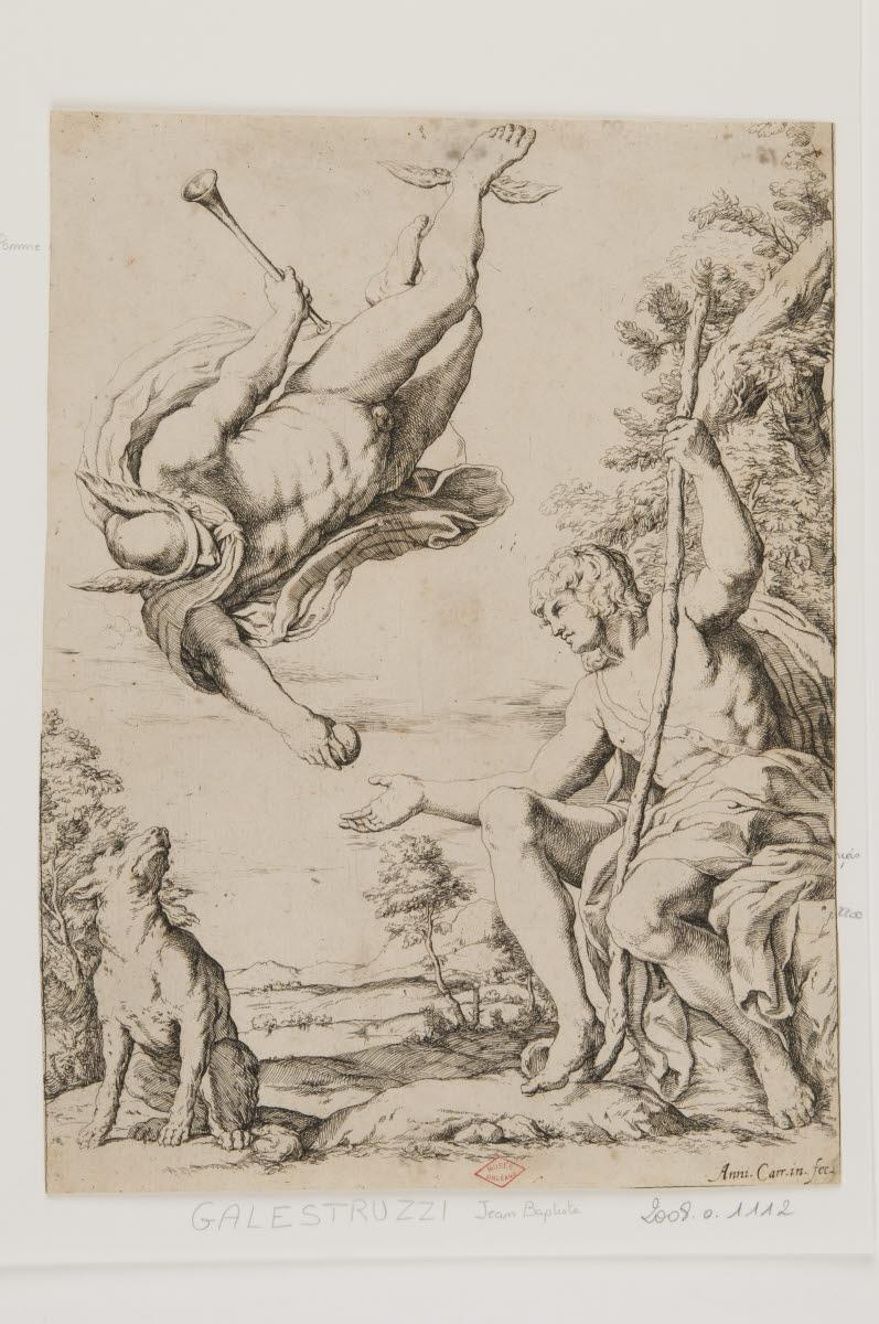 Mercure apportant à Pâris la pomme d'or, Annibale Carracci, 1600-1699