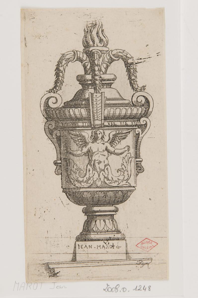 Vase au génie ailé, Jean Marot, 1600-1699