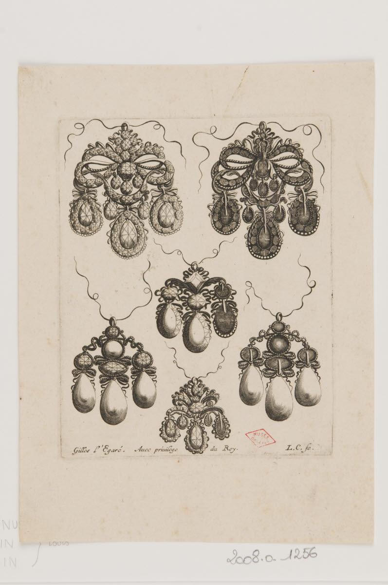 Six pendeloques, Louis Coquin, 1650-1674