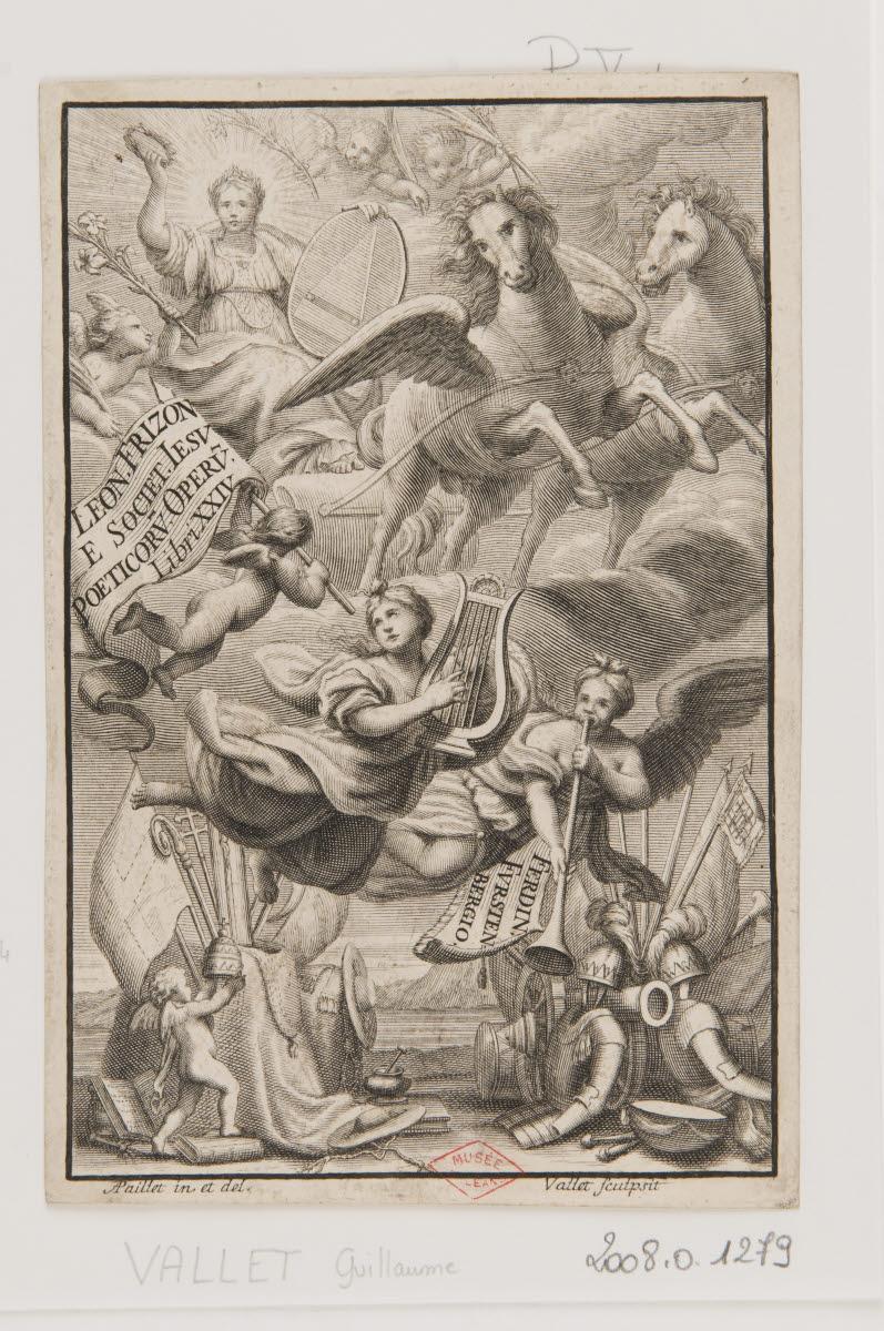 Frontispice de Poeticorum operumLéon Frizon, Antoine Paillet, 1600-1699