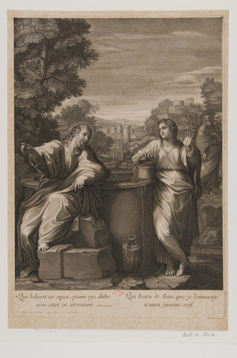 Le Christ et la Samaritaine, Francesco Albani, 1600 et,1699 et